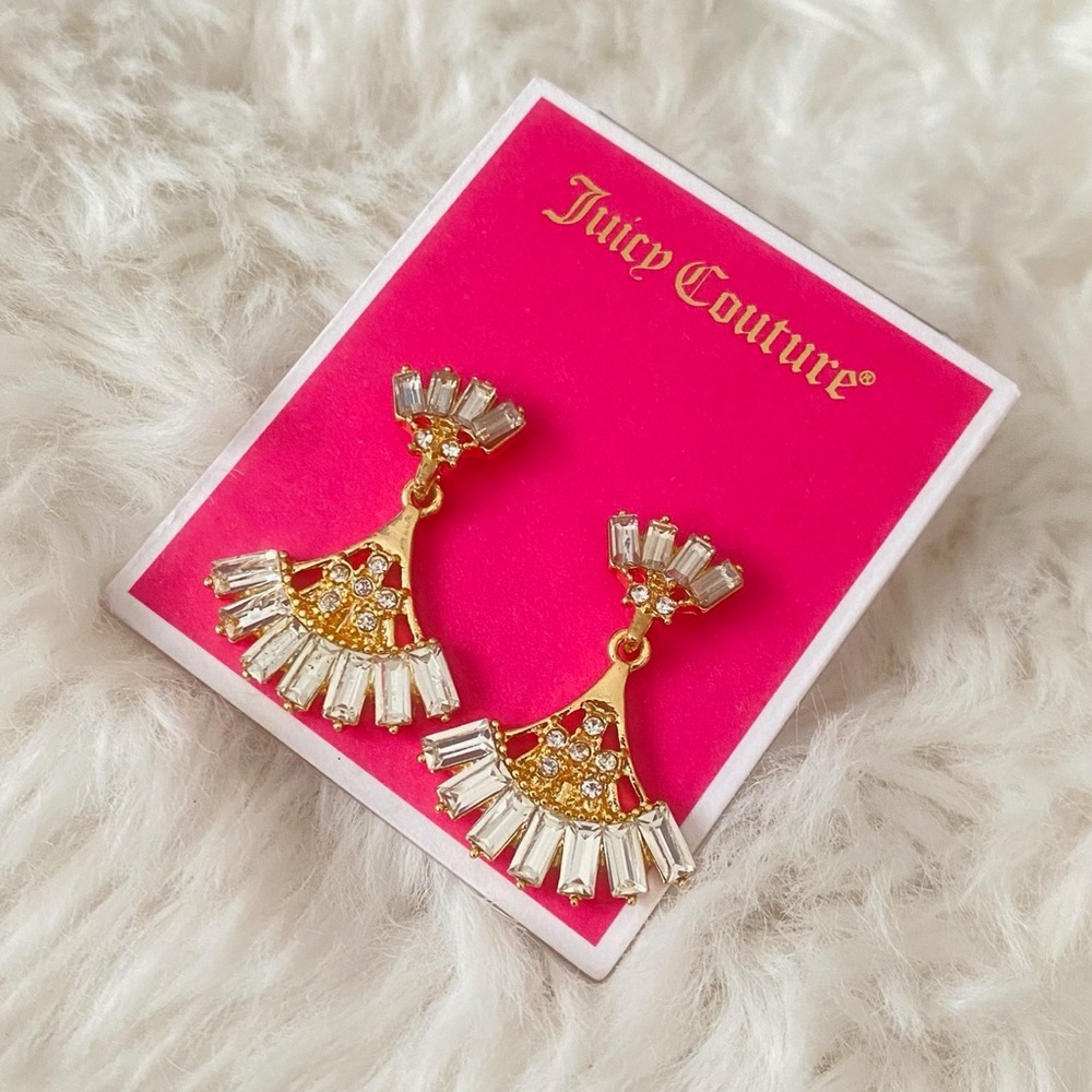 Juicy Couture Elegant Gold and Silver Earrings NWT